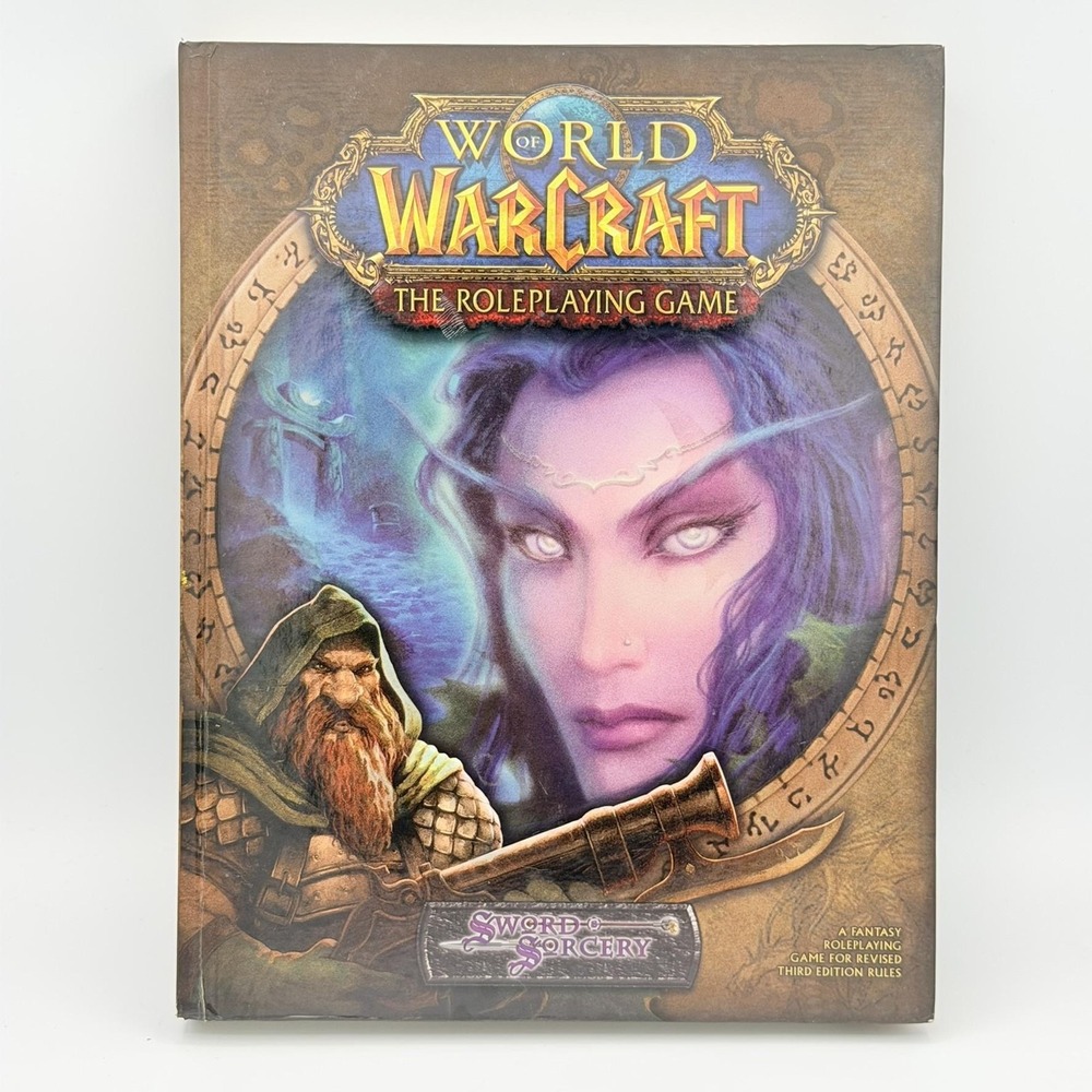 Vintage World Of Warcraft The Roleplaying Game HC Blizzard D20 Sword & Sorcery